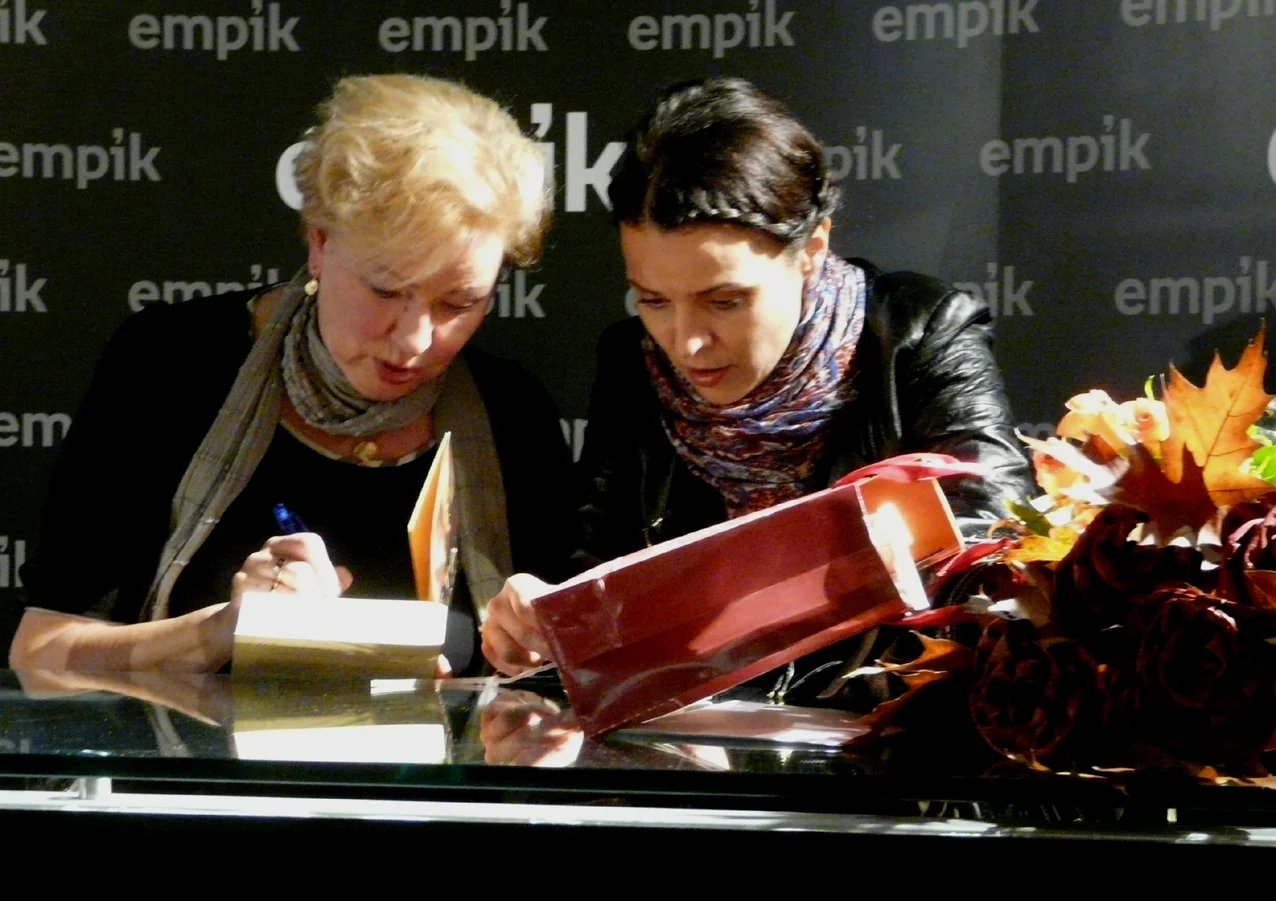 Krystyna Kofta na promocji książki w Empiku