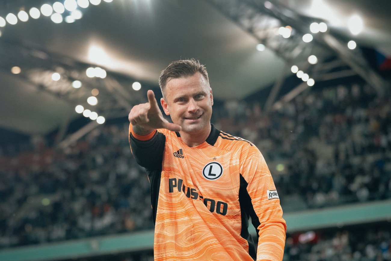 Artur Boruc był jednym z najlepszych piłkarzy Legii w czwartkowym meczu ze Slavią.