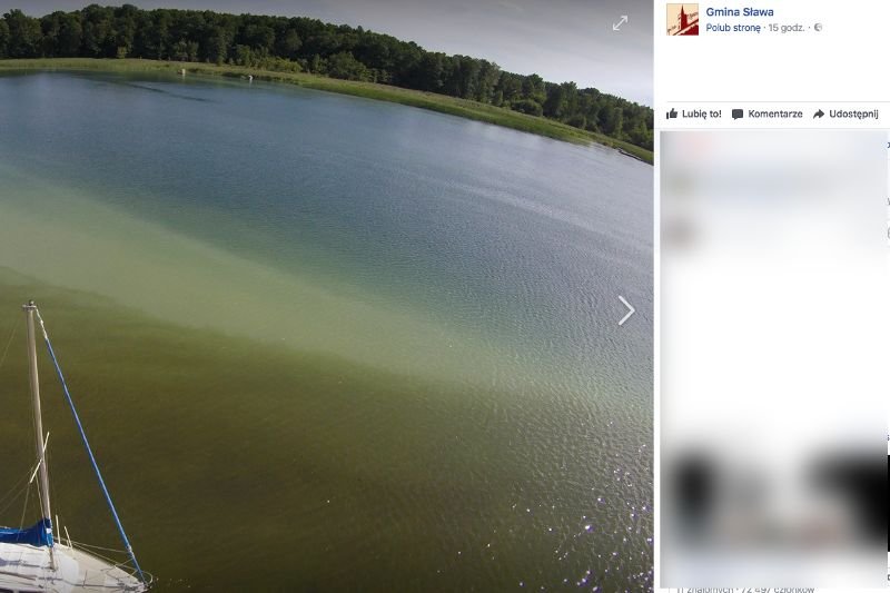 Zanieczyszczenie Jeziora Sławskiego - tajemnicza substancja