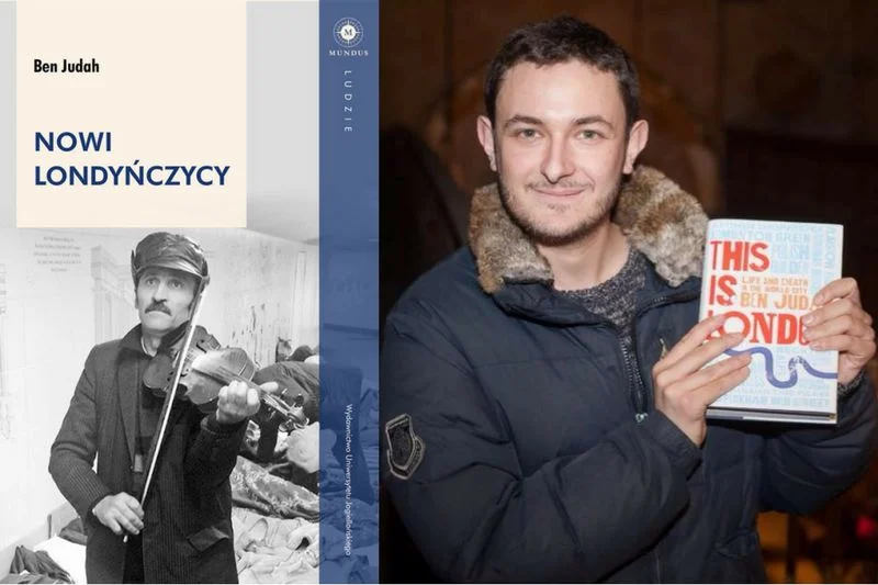 ''Nowi Londyńczycy'' to książka, która otwiera oczy na niedolę zapomnianych mieszkańców Londynu. Jej autorem jest Ben Judah, brytyjski reportażysta, który pisał dla m.in. ''The New York Times'' (na zdjęciu z oryginalnym wydaniem książki)