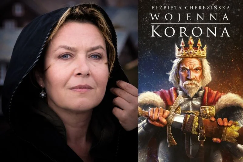 "Wojenna Korona", najnowszy tom sagi "Odrodzone królestwo" Elżbiety Cherezińskiej, opowiada historię Polski i dynastii Piastów w okresie 1320-1327, czyli w pierwszych latach rządów Władysława Łokietka