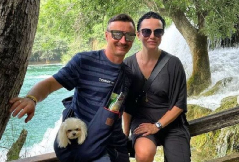 Adam Małysz i Izabela Małysz.