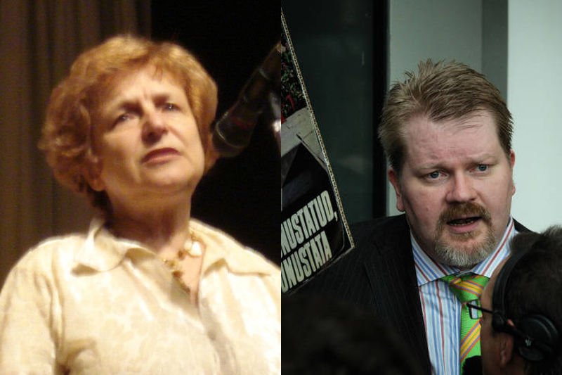 Tatiana Żdanok i Johan Bäckman – obserwatorzy referendum na Krymie.