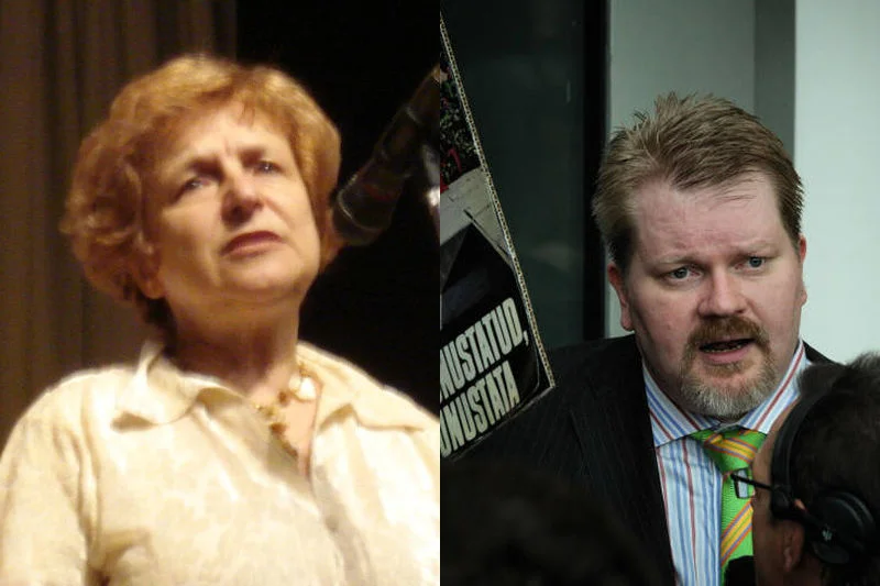Tatiana Żdanok i Johan Bäckman – obserwatorzy referendum na Krymie.