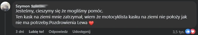 Wpis z Facebooka