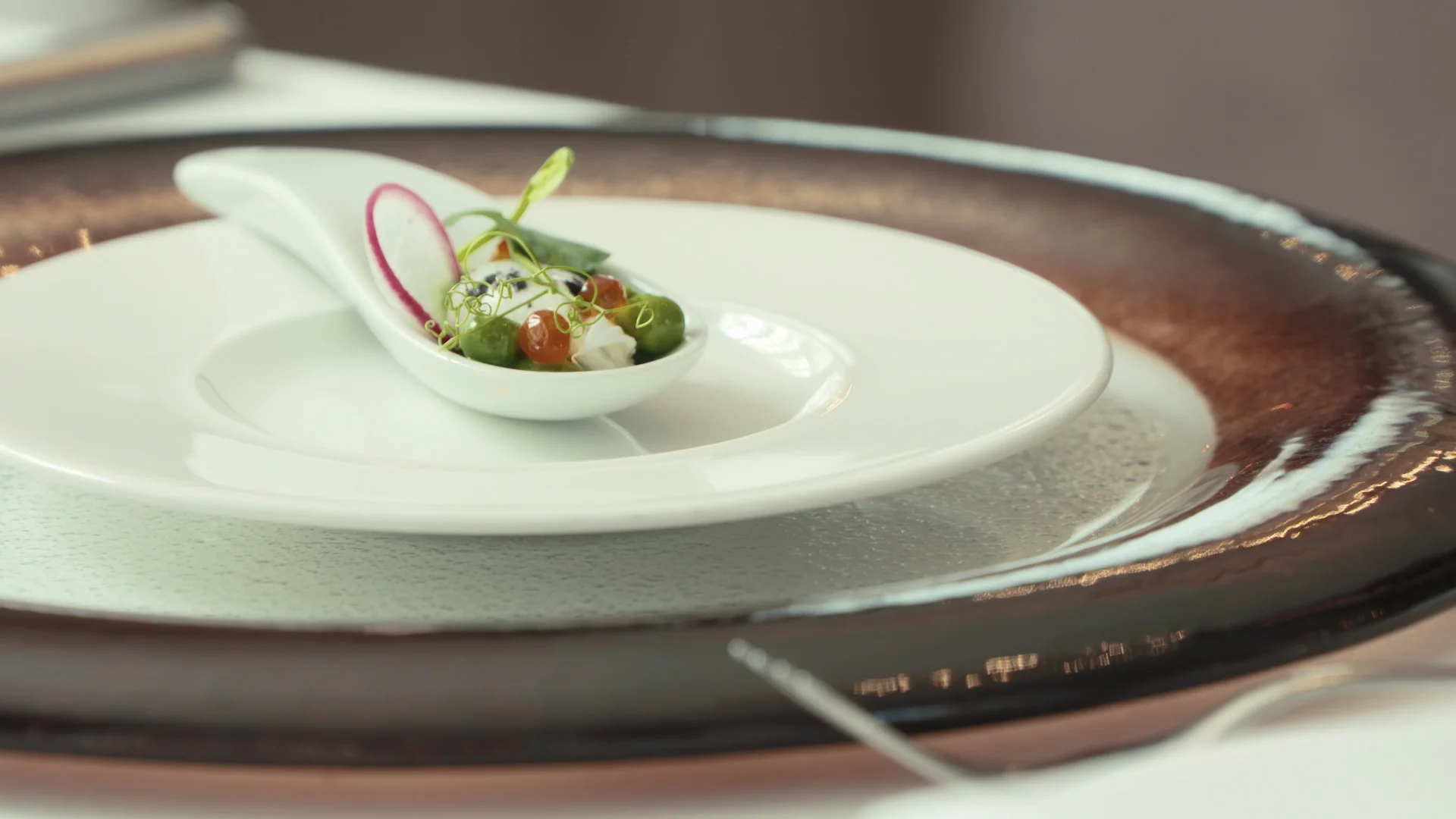 Amuse bouche w Amber Room.