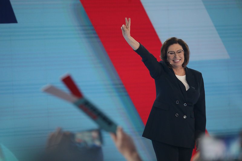 Konwencja wyborcza. Małgorzata Kidawa–Błońska jest kandydatką Koalicji Obywatelskiej na prezydenta.