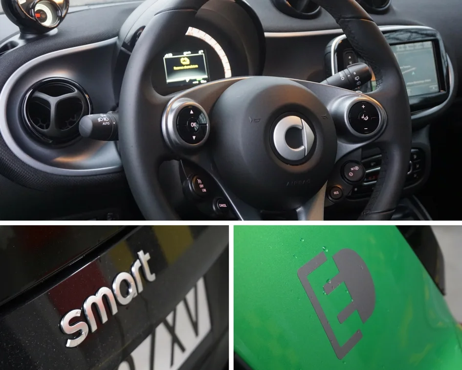 Detale Smarta ForTwo Electric Drive.