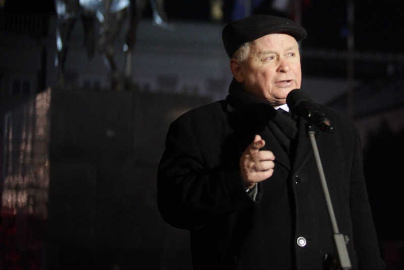 Jarosław Kaczyński na 81. miesięcznicy smoleńskiej groził "wrogom" i "zdrajcom".