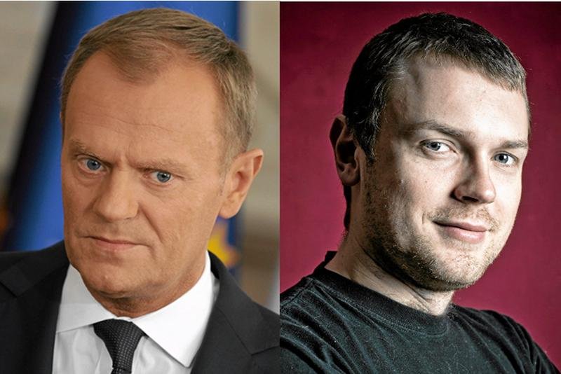 Premier Donald Tusk i jego syn Michał Tusk