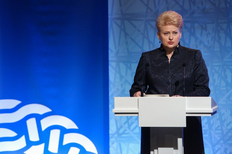 Prezydent Litwy Dalia Grybaus.