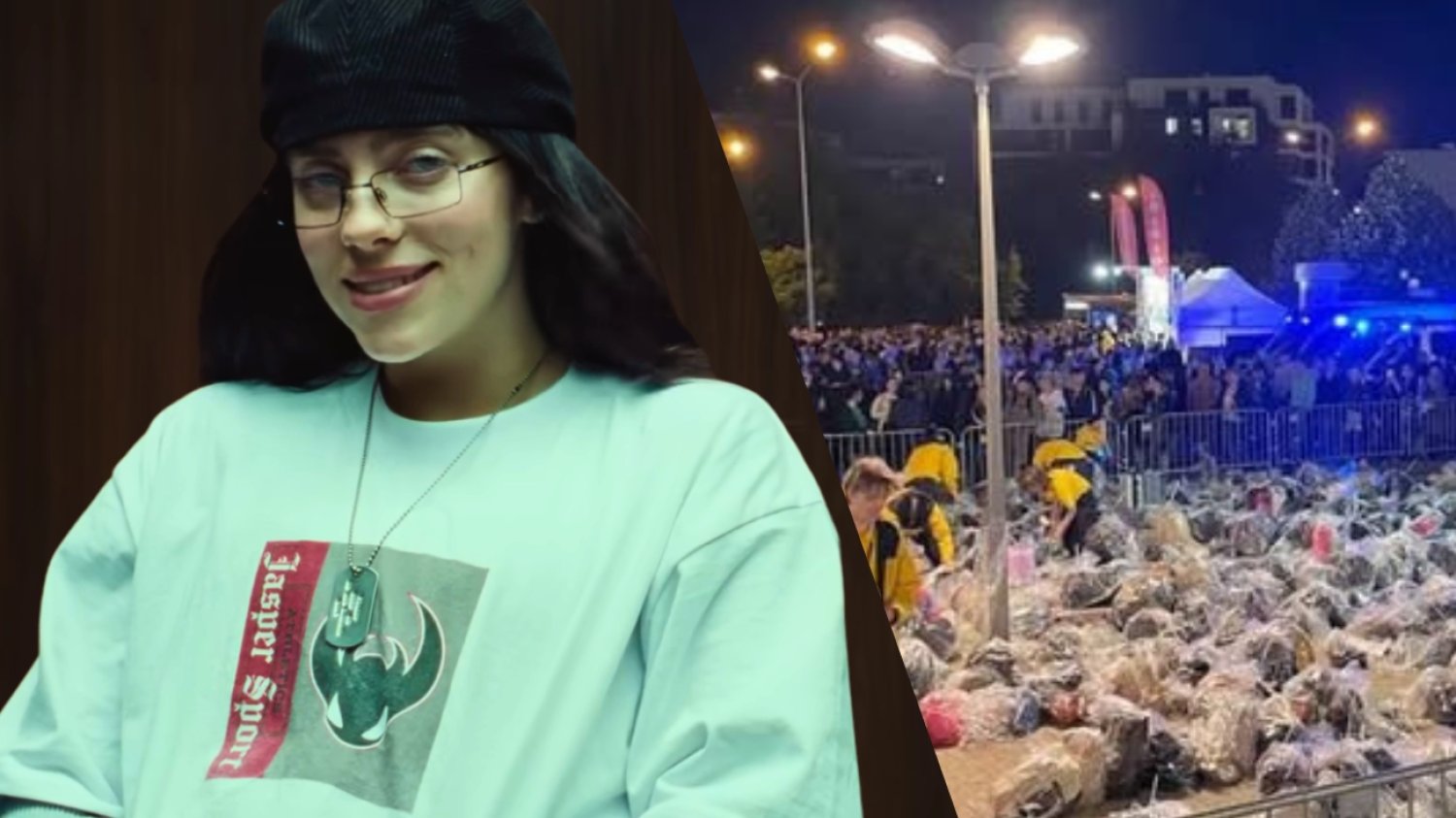 Tak wyglądał depozyt na koncercie Billie Eilish w Krakowie.