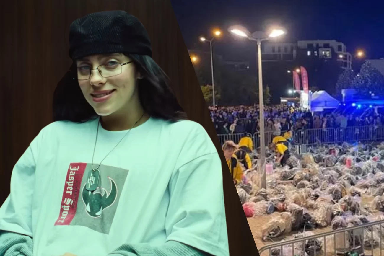 Tak wyglądał depozyt na koncercie Billie Eilish w Krakowie.