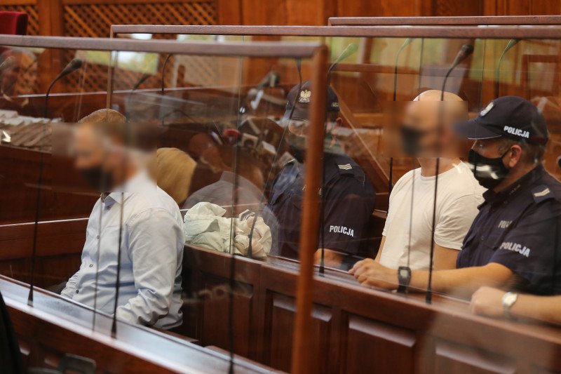 Oskarżeni podczas odczytania wyroku w sprawie miłoszyckiej.