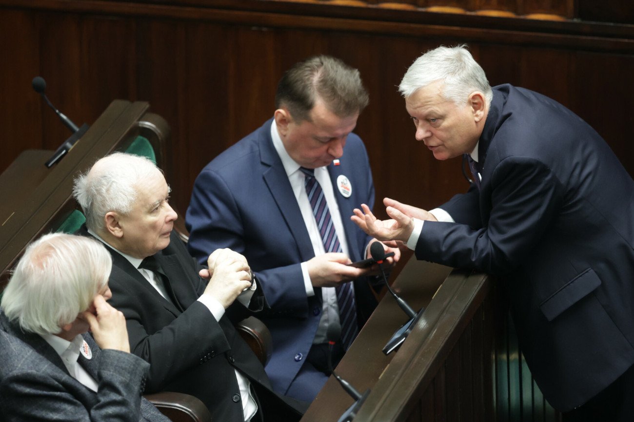 Ryszard Terlecki, Jarosław Kaczyński, Mariusz Błaszczak, Marek Suski