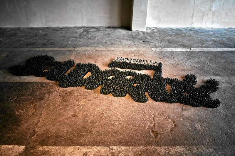 Jedna z wystaw Instytutu Sztuki Wyspa na terenie stoczni gdańskiej.