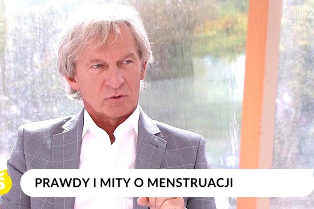 Dr Jan Zając był gościem piątkowego "Pytania na śniadanie" w TVP 2, gdzie mówił m.in. o mitach dotyczących miesiączkowania