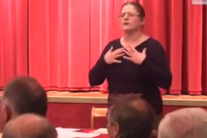 Krystyna Pawłowicz (PiS) opowiadała o Annie Grodzkiej z Ruchu Palikota.