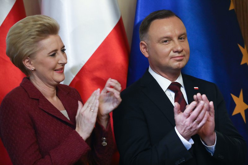 Pierwsza dama Agata Duda i prezydent Andrzej Duda. Według wyliczeń Kancelarii Prezydenta w ciągu 5 lat Agata Duda podjęła 1426 aktywności.