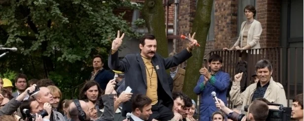 Jeden z kadrów "Wałęsa. Człowiek z nadziei"