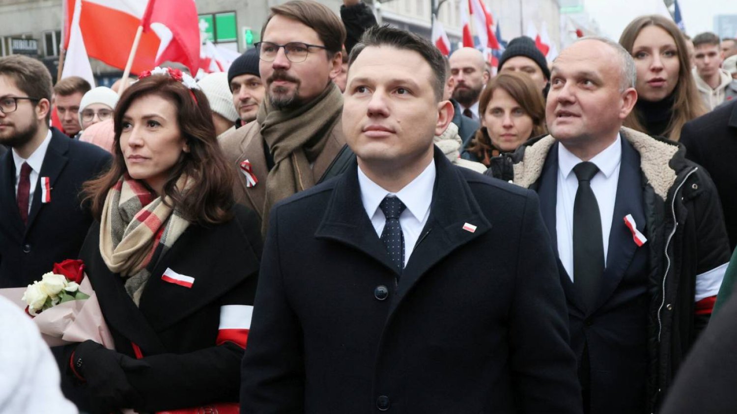 Sławomir Mentzen na Marszu Niepodległości