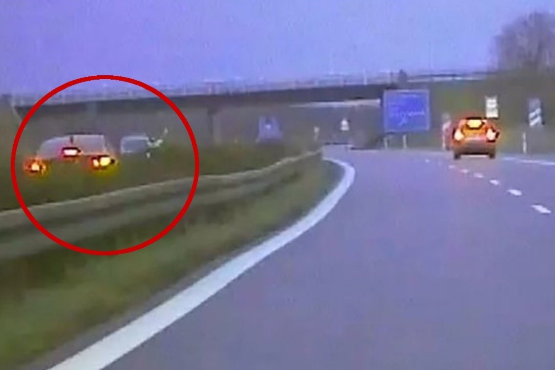 Polak pędził pod prąd niemiecką autostradą.