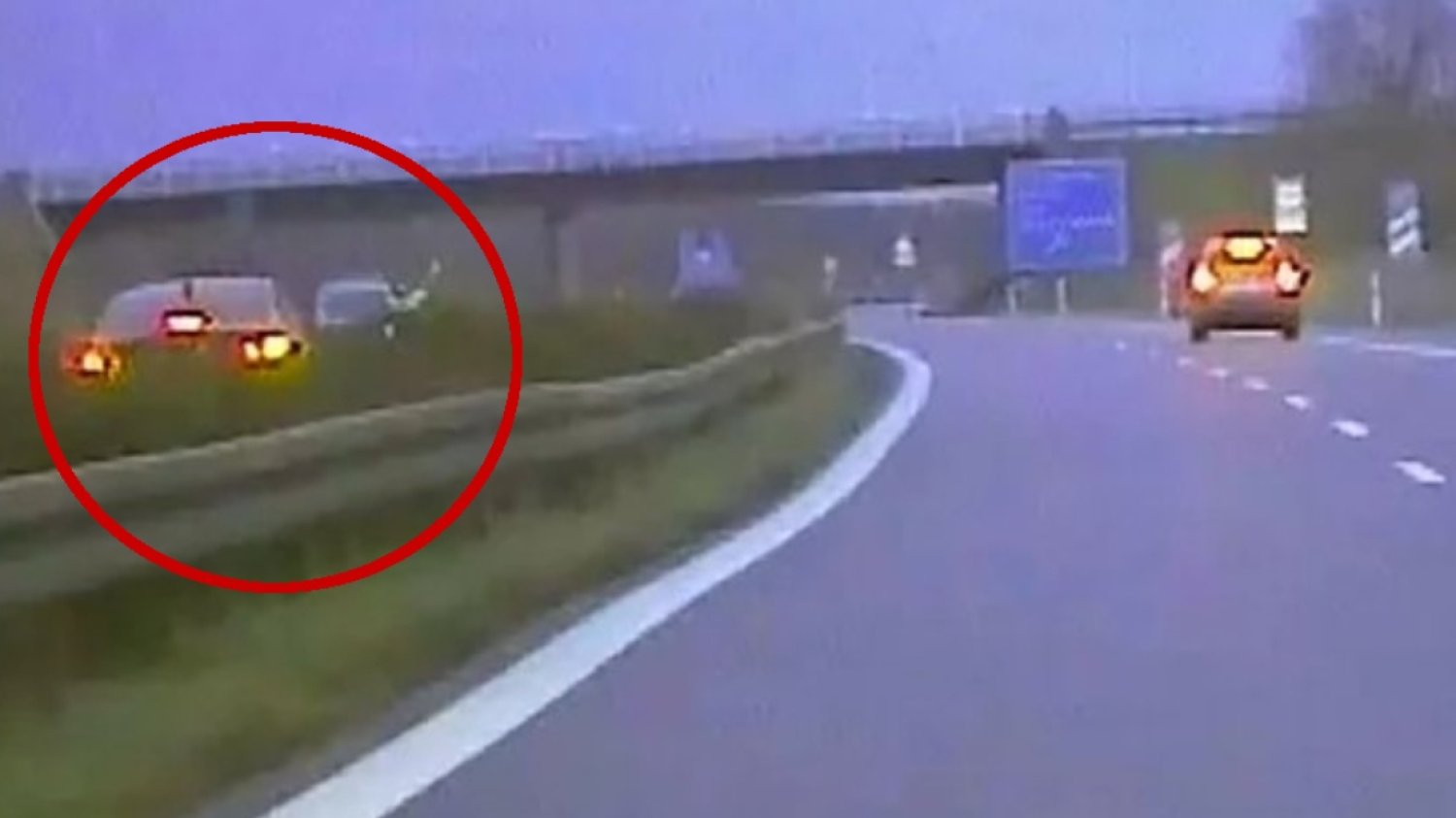 Polak pędził pod prąd niemiecką autostradą.