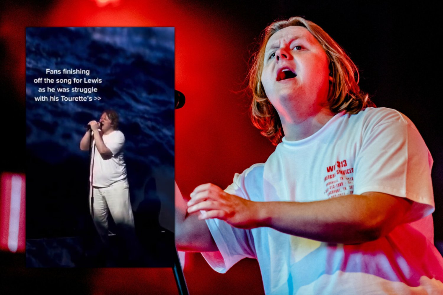 Lewis Capaldi Someone You Loved koncert film zespół tourette'a
