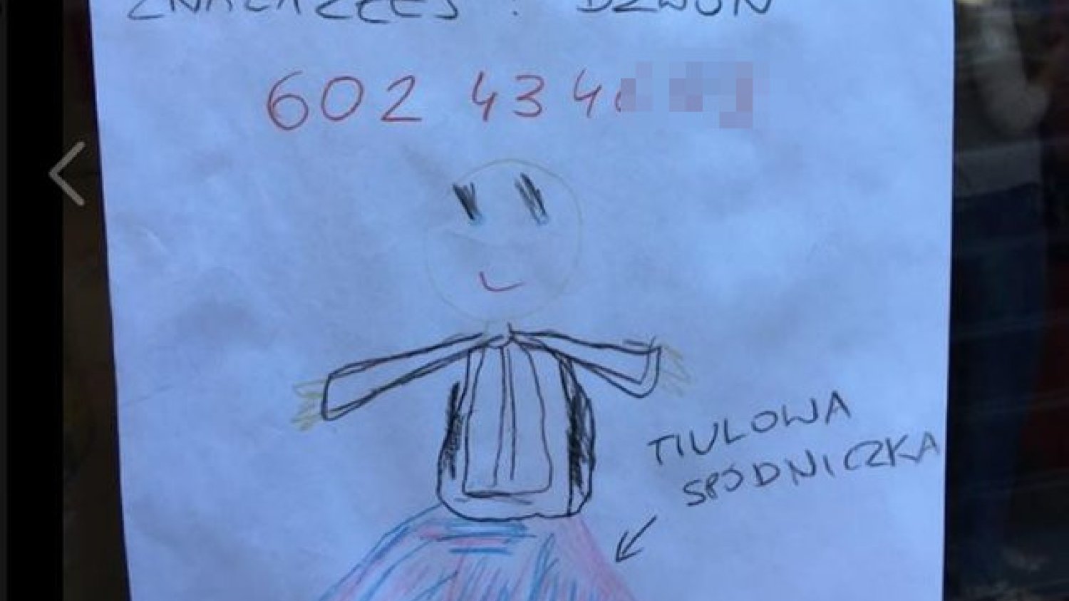 Zaginęła lalka dziewczynki z Warszawy