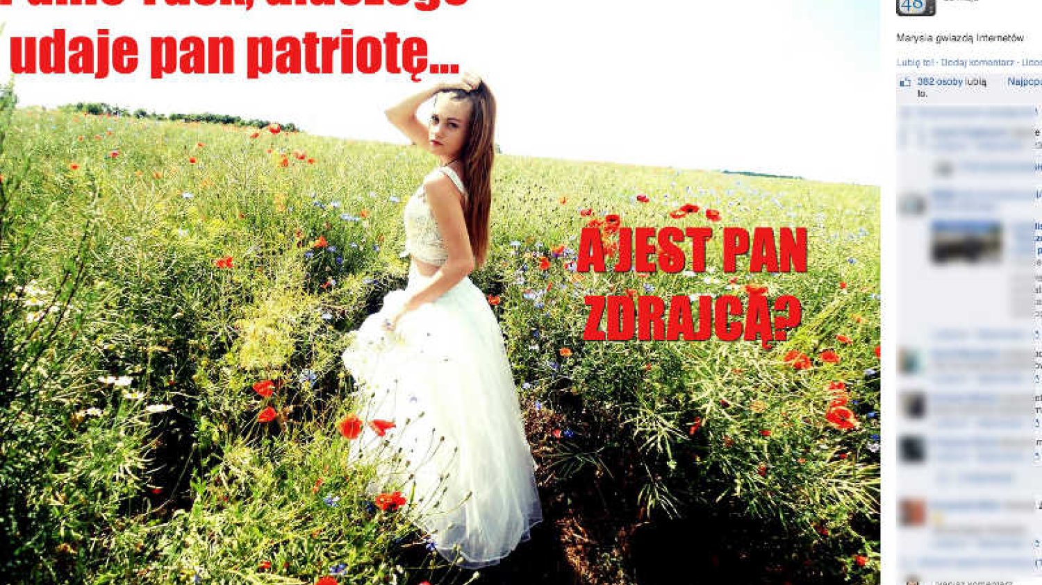 17-letnia Maria Sokołowska zapytała premiera Donalda Tuska: "dlaczego jest pan zdrajcą?"