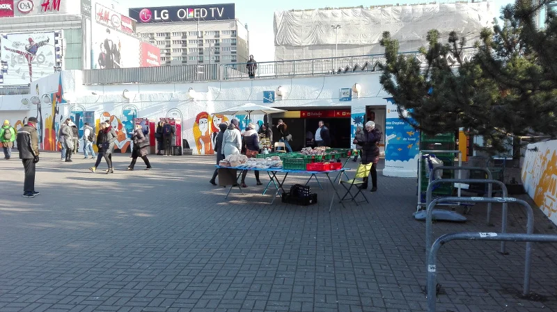 Handlarze uliczni sprzedają świeże kanapki i pączki w najlepszych punktach. Ale tylko niektórych stać na zapłatę mandatu każdego dnia