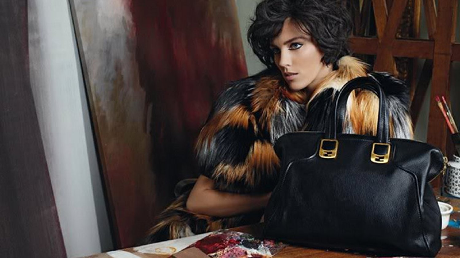 Anja Rubik w reklamie Fendi – zima 2010