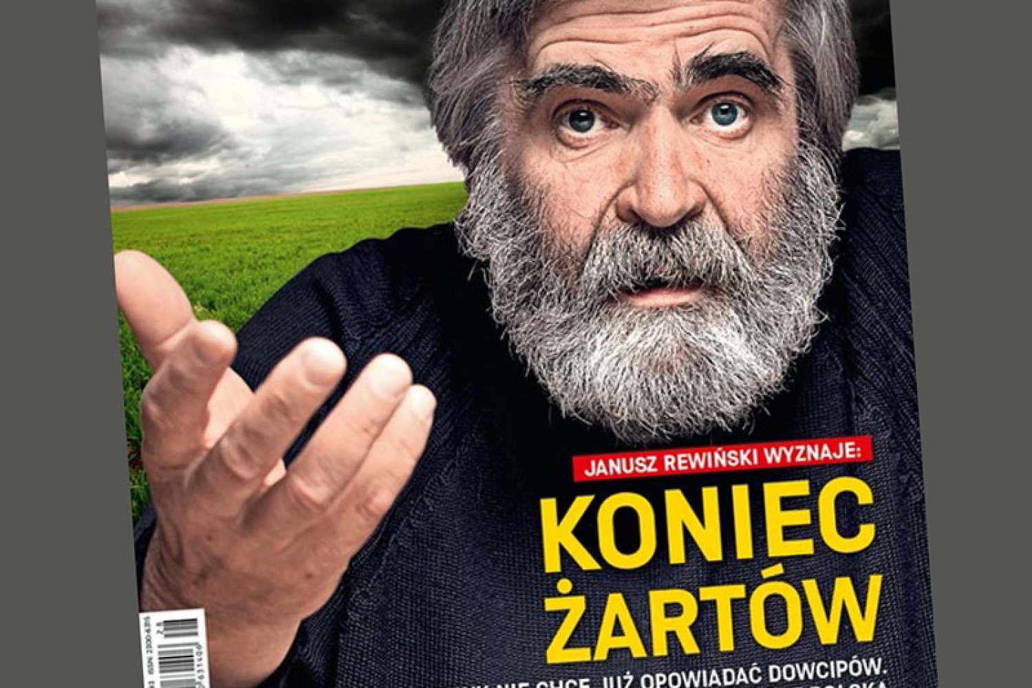 Janusz "Siara" Rewiński na okładce tygodnia braci Karnowskich.