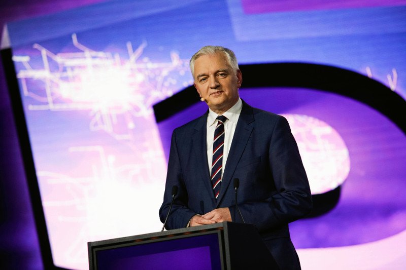 Jak widać, nie wszyscy mogą robić zdjęcia na konwencji partii Jarosława Gowina.