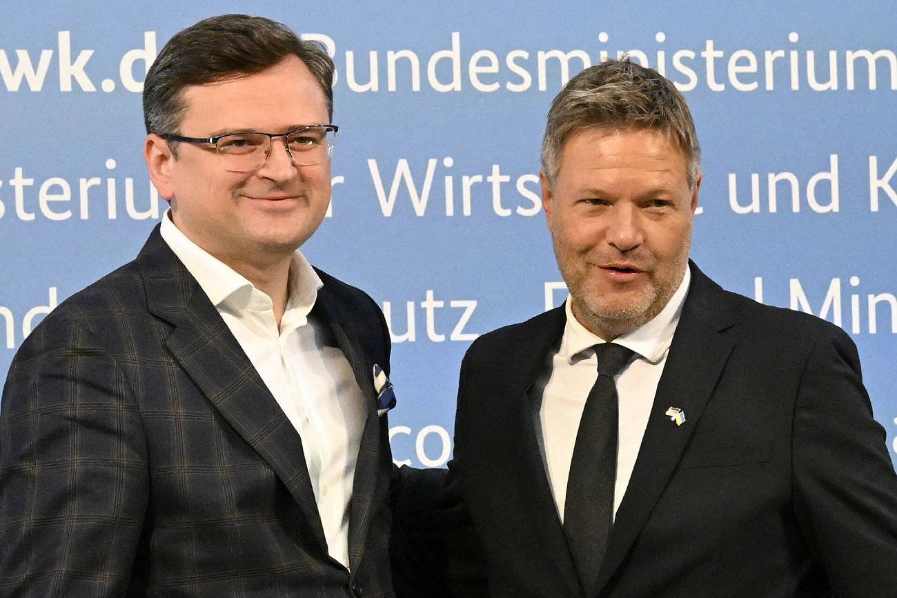 Minister spraw zagranicznych Ukrainy Dmytro Kułeba gościł w Berlinie, gdzie spotkał się m.in. z wicekanclerzem RFN Robertem Habeckiem