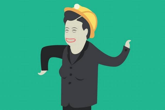 Hanna Gronkiewicz-Waltz - grafika z Hozmówki z Hanną