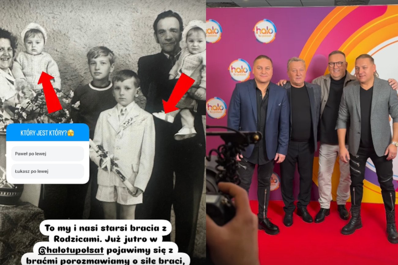 Paweł, Łukasz, Stanisław i Rafał Golcowie pokazali się razem.