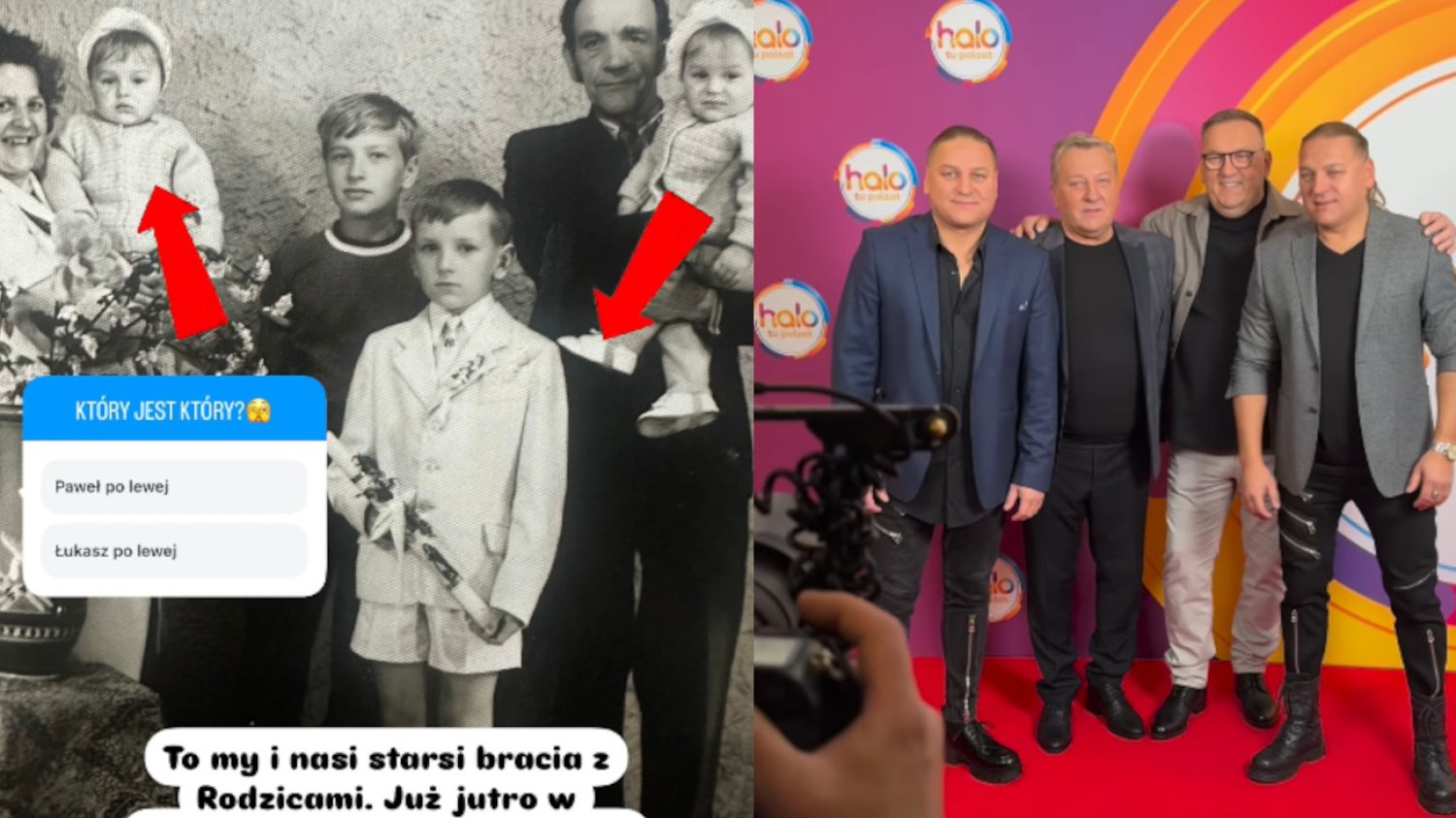 Oto czterech braci Golec. Paweł, Łukasz, Stanisław i Rafał Golcowie pokazali się razem.