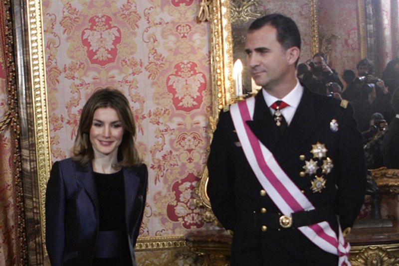 Król Felipe VI wraz z żoną Królową Letizią