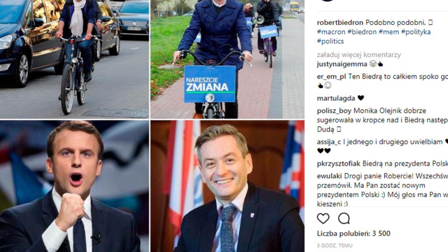 Wymowny post Roberta Biedronia. Prezydent Słupska zrozumiał, że "musi" i planuje walkę o władzę jak Emmanuel Macron?