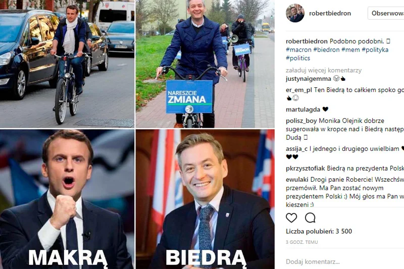 Wymowny post Roberta Biedronia. Prezydent Słupska zrozumiał, że "musi" i planuje walkę o władzę jak Emmanuel Macron?