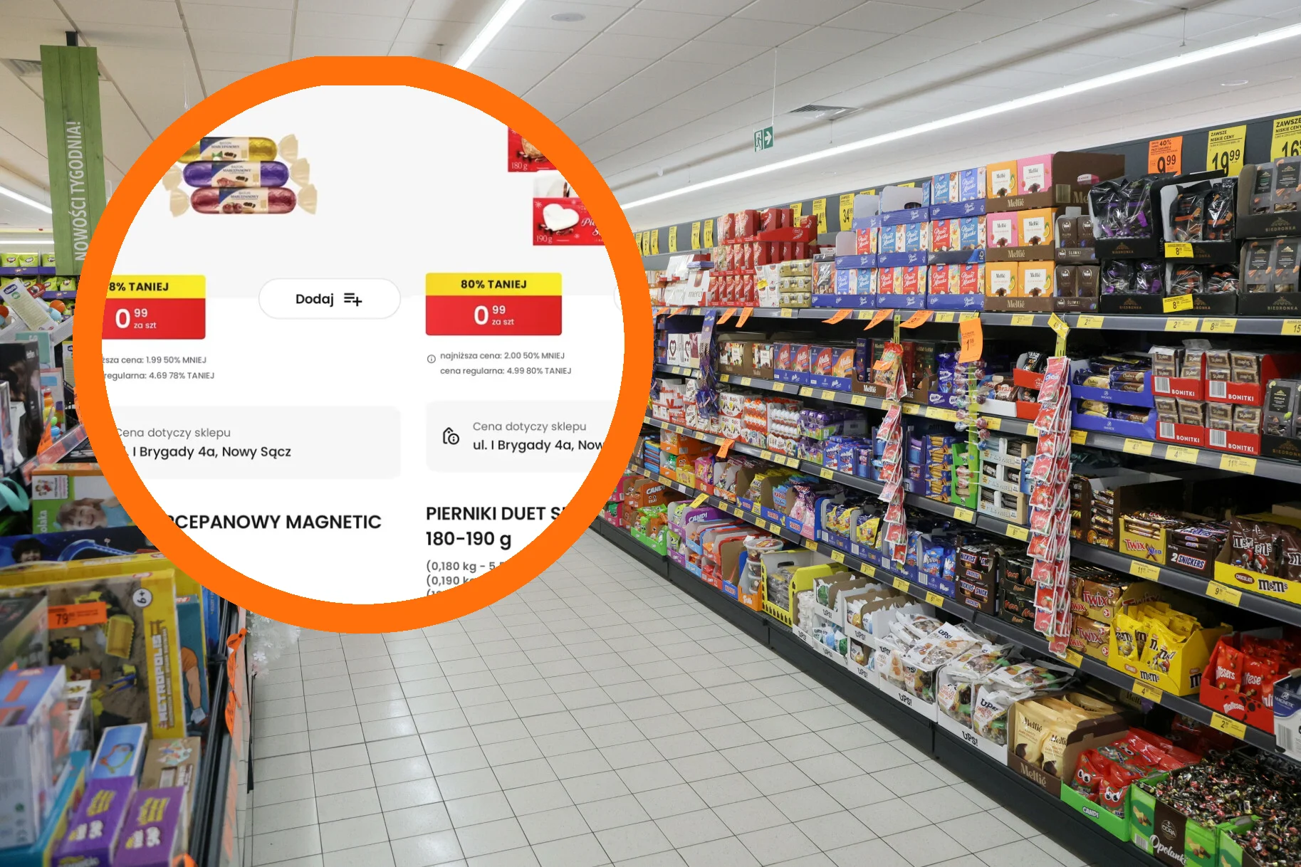 Promocja w Biedronce na świąteczne słodycze. Niektóre kosztują złotówkę