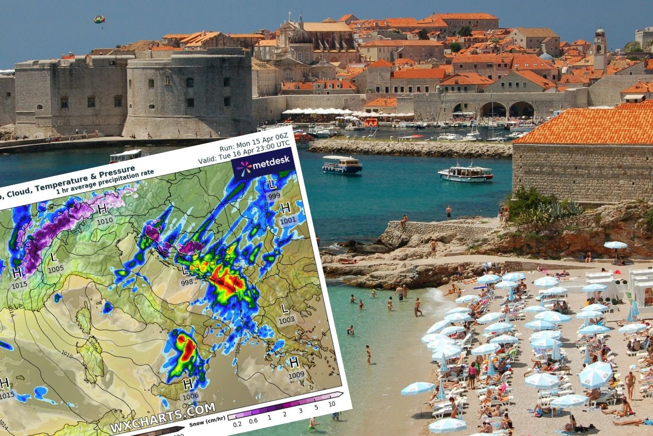 Gwałtowna zmiana pogody w Chorwacji. Po fali upałów nadciąga ochłodzenie i śnieg