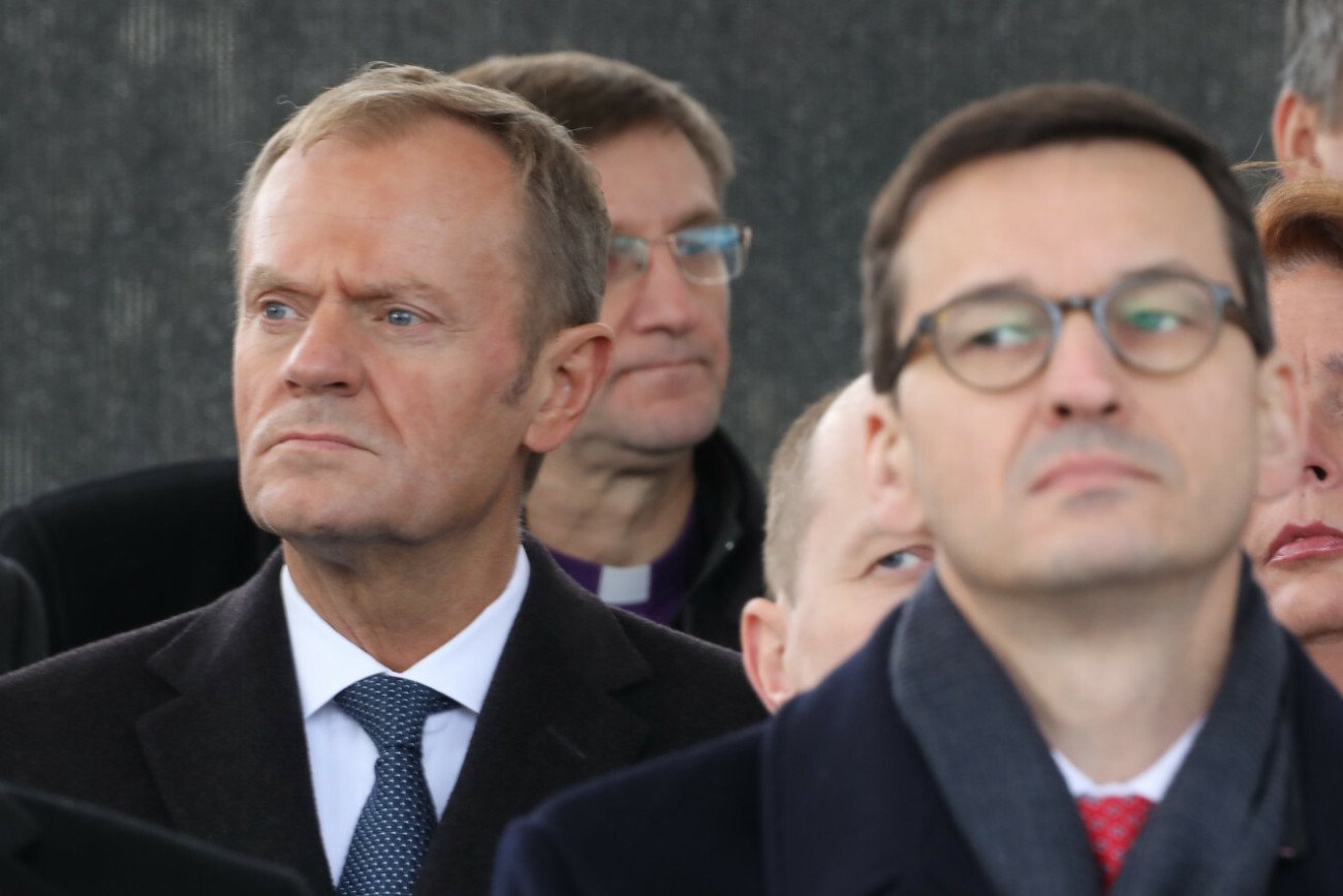 Donald Tusk i Mateusz Morawiecki