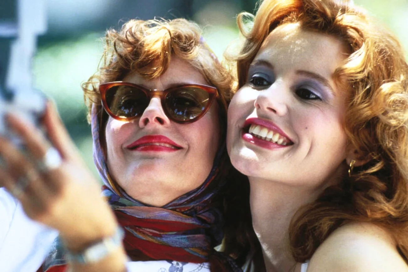 Susan Sarandon i Geena Davis w filmie "Thelma i Louise"