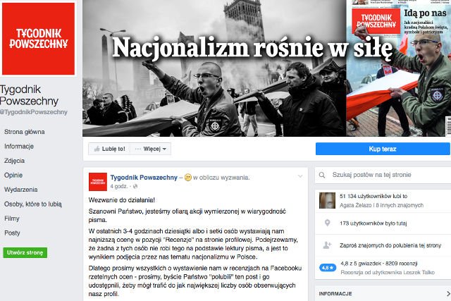 Dziennikarze tygodnika po ataku nacjonalistów musieli apelować o pomoc do internautów.