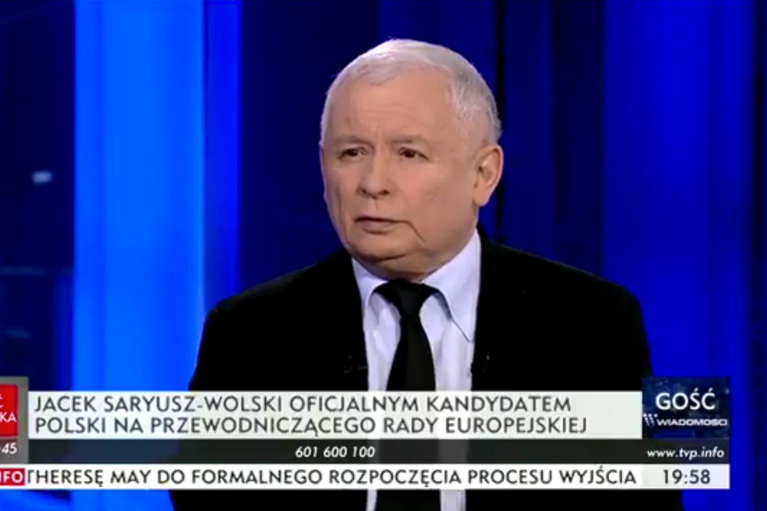 Jarosław Kaczyński w ogóle nie potrzebował dziennikarza w tej rozmowie.