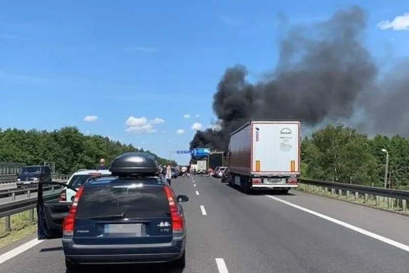 Zdjęcie internautki, kilka minut po wypadku.