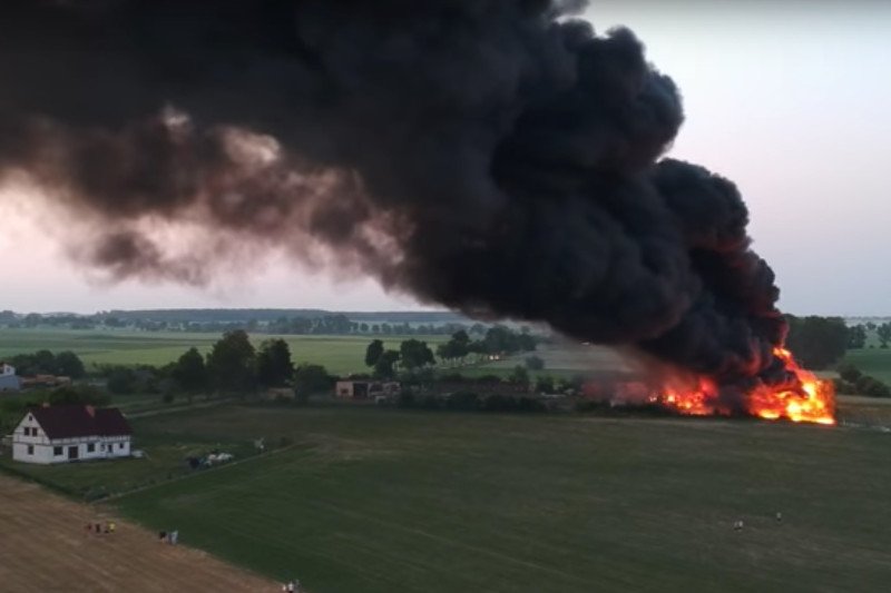 Wszedzień k. Mogilna: kolejny pożar wysypiska, sprawą zajmie się rząd.