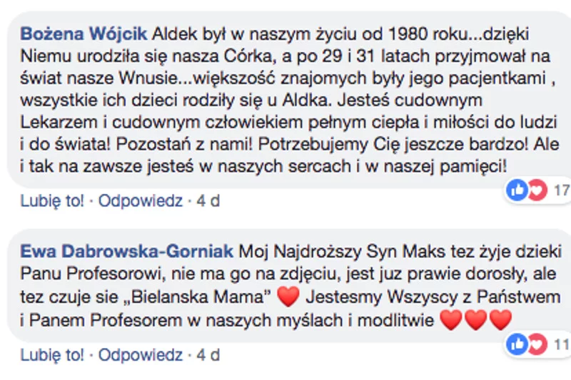 Pacjentki dziękowały prof. Dębskiemu za pomoc